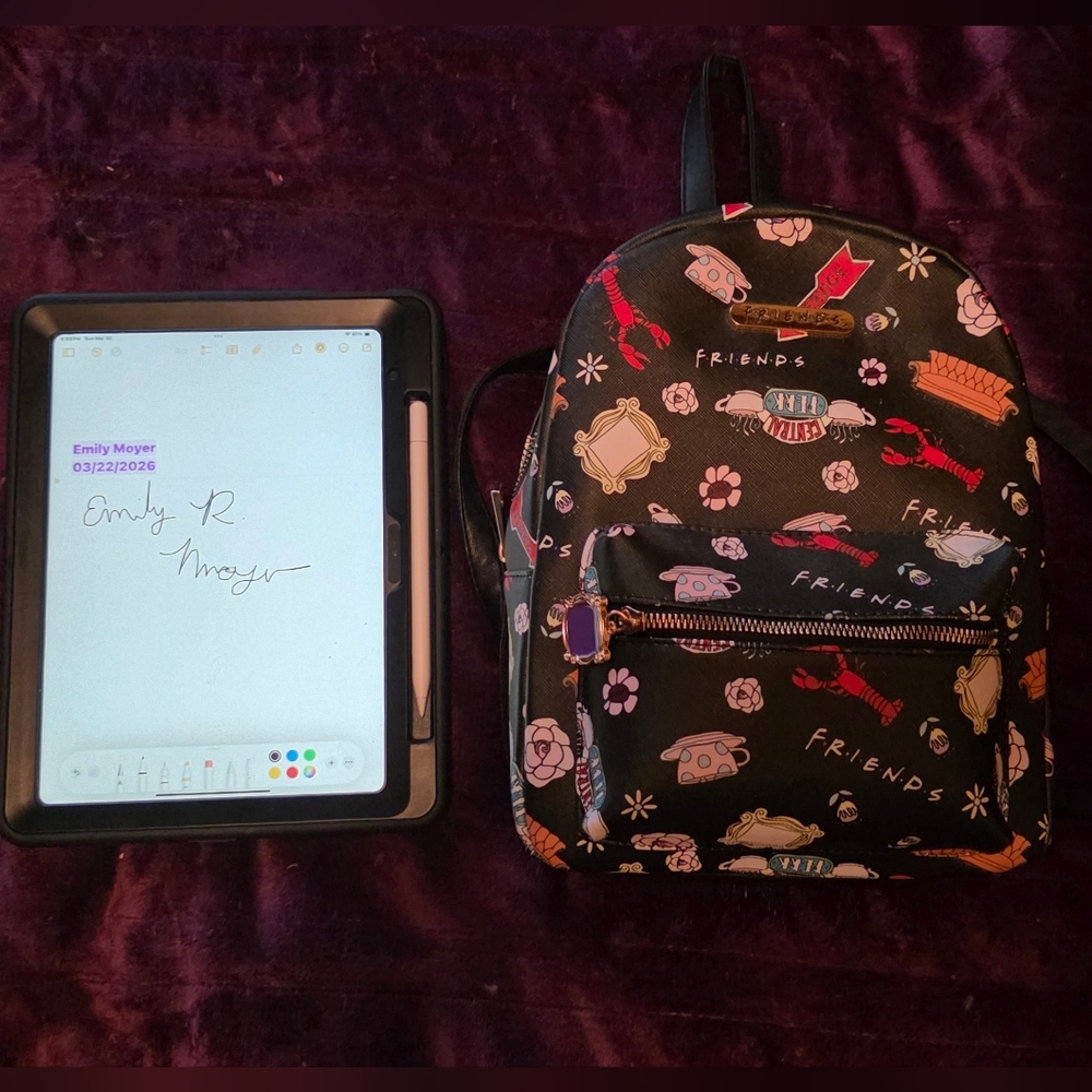 Bioworld Friends Logo All Over Print Mini Backpack